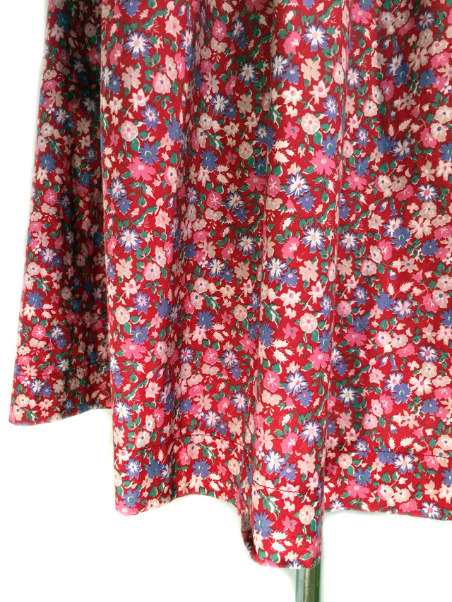 80s 80年代 英国製 ヴィンテージ Laura Ashley ローラアシュレイ 小花柄 ワンピース ドレス レディースm C0590 古着屋icecream