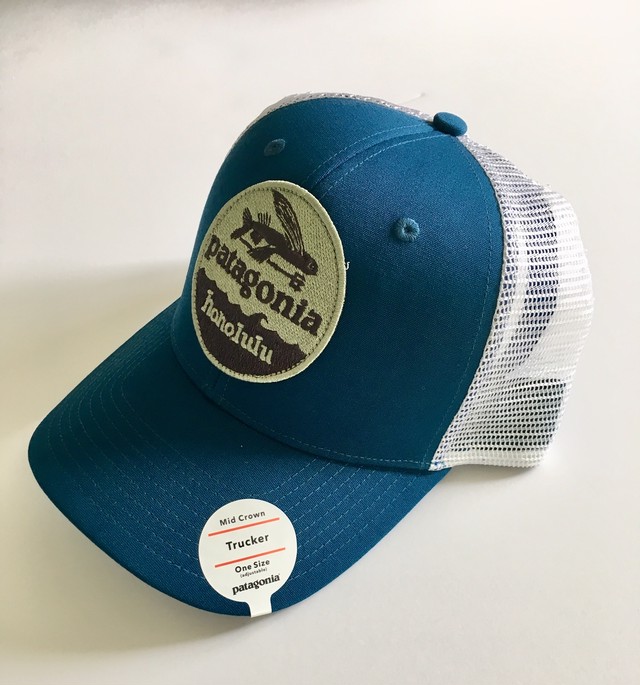 セール パタゴニア Patagonia キャップ スナップバック 帽子 ハット サーフィン アウトドア トレッキング 19 Pataloha ハワイ ホノルル 限定 Hat Patch Trucker Hat ブルー Big Sur Blue Hi808shop