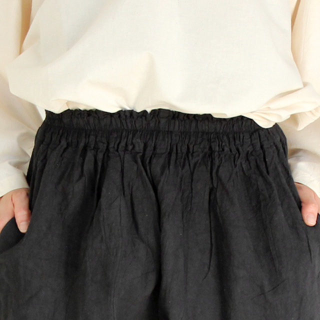 21新色追加 ヂェン先生の日常着 クロップドパンツ コットンリネン Robin Aso