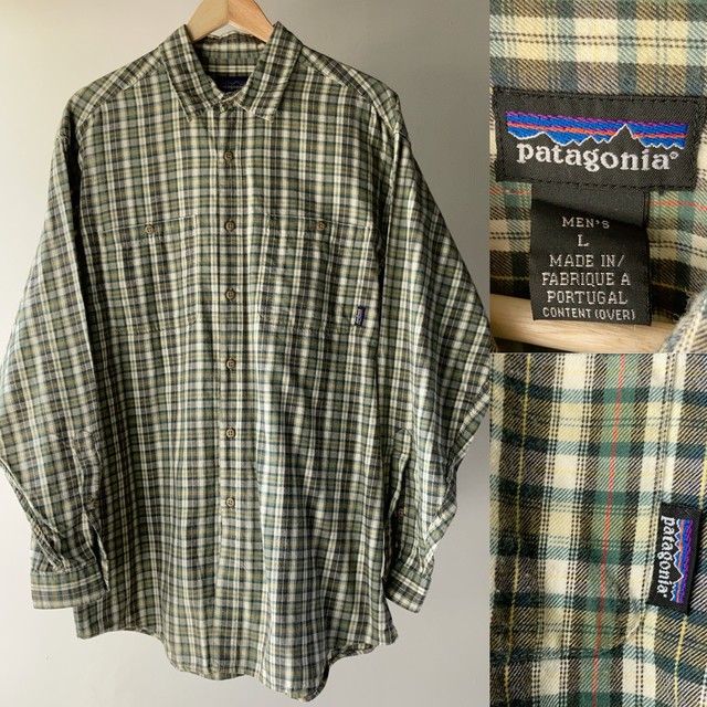 Patagonia コットンチェックシャツ グリーン 0312a67 Thrift Tokyo Tarock