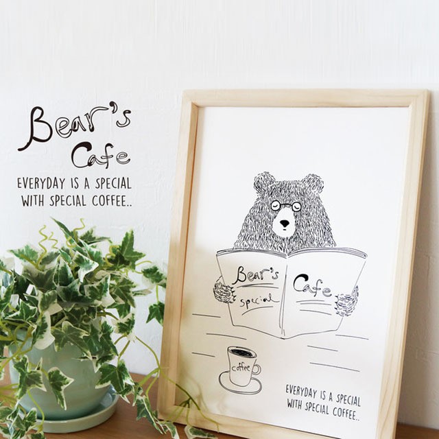 カフェポスター Bear S Cafe Gr Creative