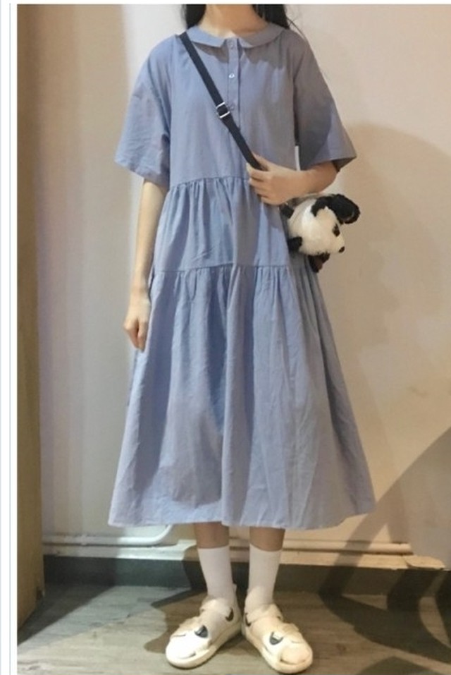 ゆる ワンピース ロングワンピース レディース 秋 長袖 大人可愛 40代 秋物 着痩せ ワンピース 体型カバー フレア ティアードワンピース Basecamp49