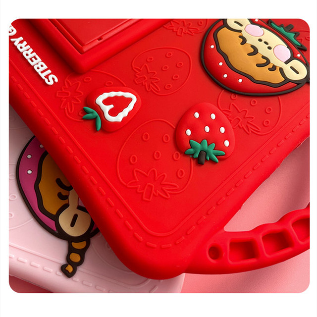 送料無料 Ipad 10 2インチ 第7世代 19 ケース アイパッド カバー タブレットpc シリコンケース スタンドタイプ デコいちご かわいい Nextcase