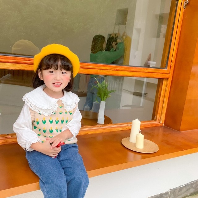 ブラウス レース 襟付き 秋 春 コットン おしゃれ 可愛い 子供 キッズ ベビー 赤ちゃん 男の子 女の子 子供服 Hay864 Berceau Select Shop ベルソー セレクトショップ キッズ 親子ペアetc