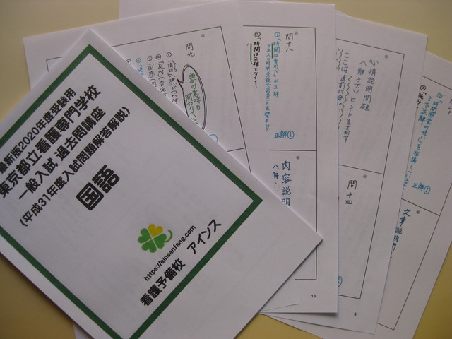平成31年 令和2年度都立看護専門学校一般入試国語過去問解説解答 最新版 21年度受験用 Einsanfang