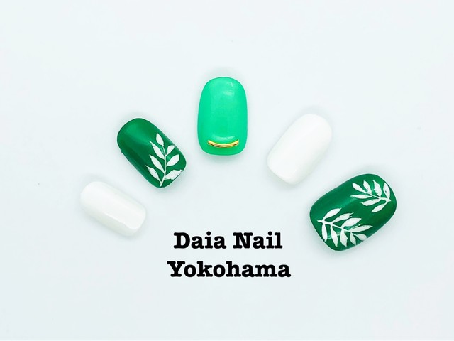 ミドリな新緑ネイル Daia Nail Yokohama