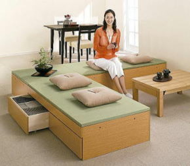 高床式収納ユニット畳 中型1畳引出付き 60cm 160cm 高さ32 8cm 琉球畳 天然めせき畳ござ仕様 タイプ 畳 ふすま 障子の事なら何でもおまかせください