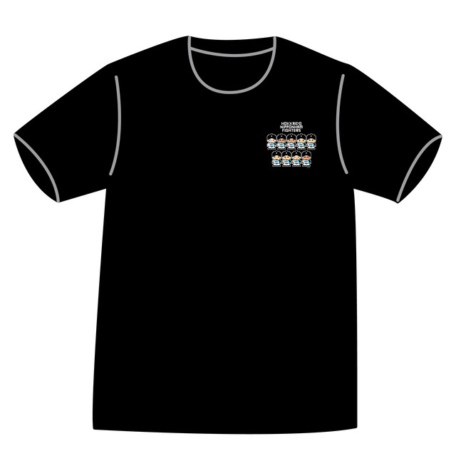 ドットファイターズ 「チーム」 Tシャツ ブラック