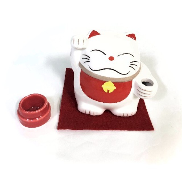 招き猫 かわいい 置物 印鑑入れ 和風 陶器 ペン立て 印鑑ケース 便利 スタンプケース おしゃれ 和風インテリア まねきねこ 玄関 まねき猫 招きねこ 置物 オブジェ ねこちゃん 風水 開運 運気アップ Kimonoroman Yukiya