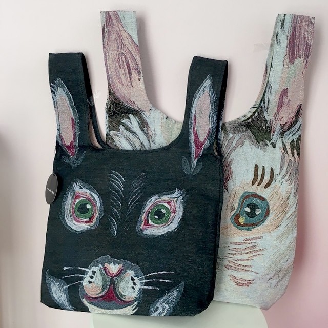 再入荷 Nathalie Lete ナタリー レテ ラビットフェイスバッグ Blanche 雑貨店feve