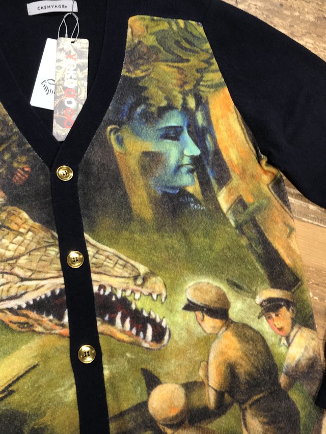 横尾忠則 Cashyageコラボプリントカーディガン Cm 391 Cashyage