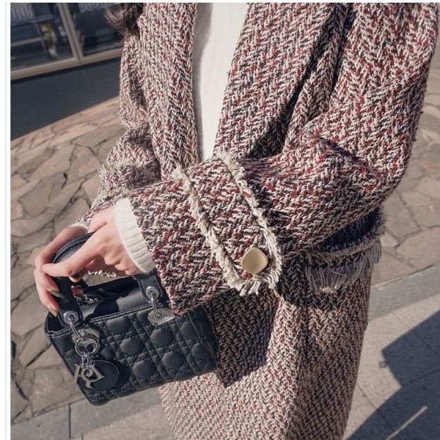 レディース 大きいサイズ チェスターコート 韓国 ファッション レディース ロングコート 大きいサイズ ツイード チェスターコート フリン Basecamp49