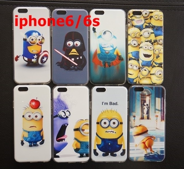 Iphone6 ケース シリコン ミニオンズ Minion Minion ミニオン スチュアート デイブ Stuart Dave Morebeauty