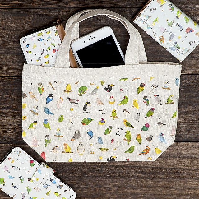 毎日が楽しくなる インコミニトートバッグ いんこっこのくに