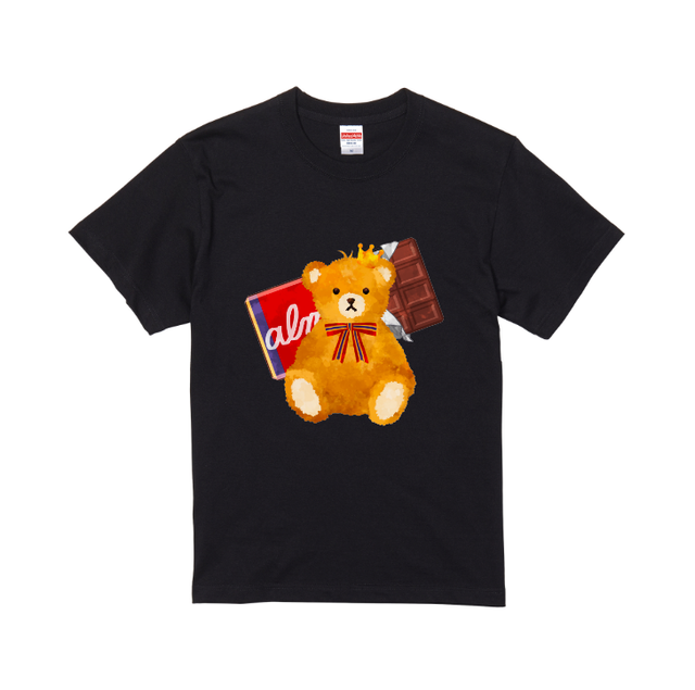 中野あるま オリジナル限定tシャツ ベアチョコtシャツ 黒 送料無料 3r Gaming Official Shop