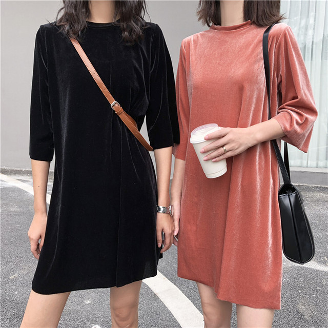 〈リクエストアイテム〉ベルベットショート丈ワンピース 【velvet short one-piece】