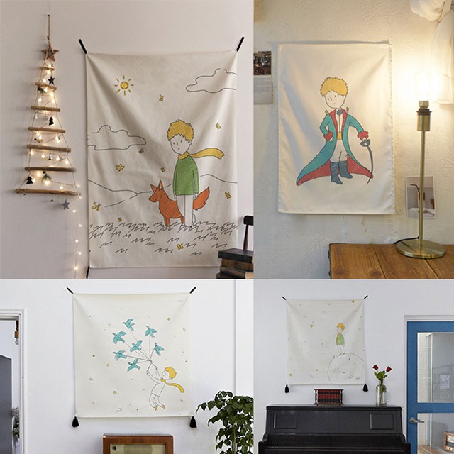 Abundance The Little Prince Fabric Poster Xl ファブリックポスター 韓国雑貨 インテリア シンプル イラスト アート 壁 Wiing 韓国ブランド ストリート ナチュラル ユニセックス トレンド 通販