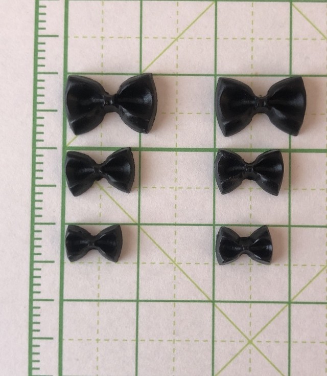 3dネイルパーツ ホワイト 白 リボン 8点セット Fire Magic