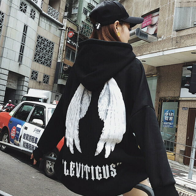 トップス カジュアル翼模様ストリート系ファッションパーカー Ipopstore ド定番から最新のものまで網羅 ストリート系 ファッション専門店