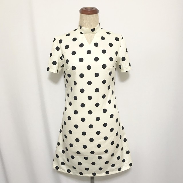 ドットワンピース ホワイト Louie Louie