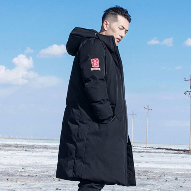 アウトドアやスポーツ観戦にも 寒い季節の必須アイテム メンズ ミッドレングス コットン ジャケット ブラックセレクトショップblack Dyed