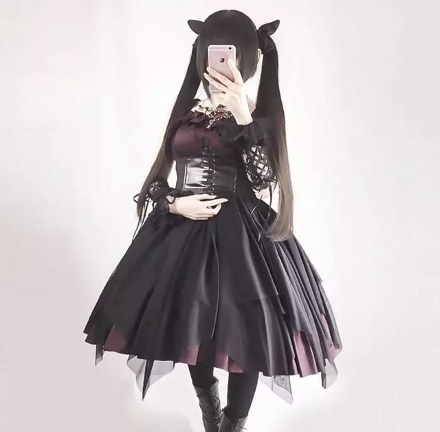お取り寄せ商品 ワンピース ボレロ 2点セット ゴシック ロリィタ ロリータ キャミワンピ チュール フリル 原宿 乙女 姫 Candy Melts