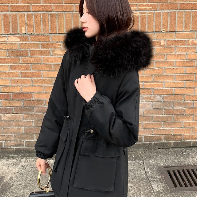 コート モッズコート フード ミリタリー アウター ファー付き ゆったり 大きめ レディース 大人可愛い おしゃれ 通勤 通学 きれいめ 30代 40代 50代 アラサー アラフォー アラフィフ デート お出かけ 女子会 冬 ブラック M L Xl 2xl At791 Sunny Place