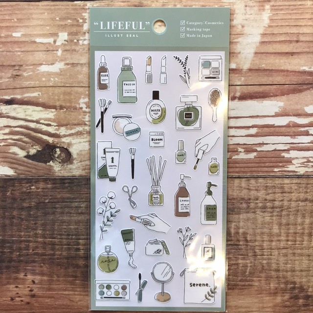 Cosme Life ライフフル イラストシール マスキングテープ専門店 ヨハク社