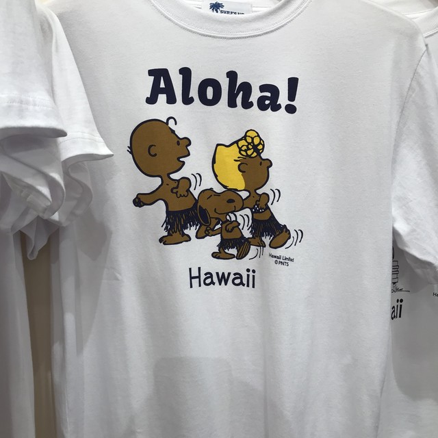 日焼けスヌーピー Moniモニ Tシャツ Big Mahalo Honolulu
