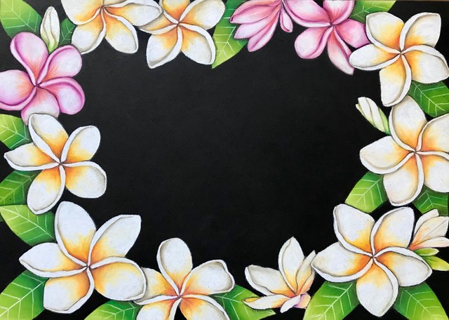 アポワブラン チョークアート