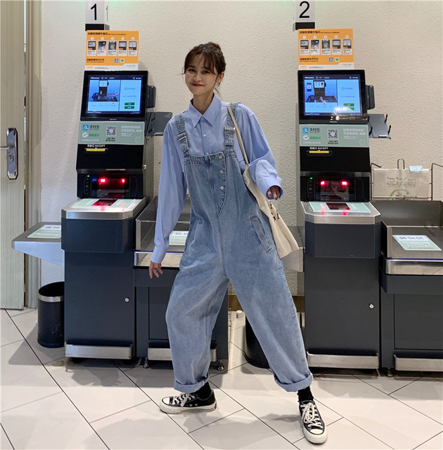 オールインワン サロペット レディース デニム サロペット オーバーオール 春夏秋 シンプル カジュアル おしゃれ 大人可愛い お出かけ デート 通学 学生 キャンパス 旅行 普段着 Hf Haru Foo
