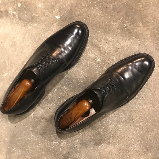 1990 S Allen Edmonds Globetrotter Plane Toe アレンエドモンズ Oddment Store Vintage Antique Vintage Leather Shoes