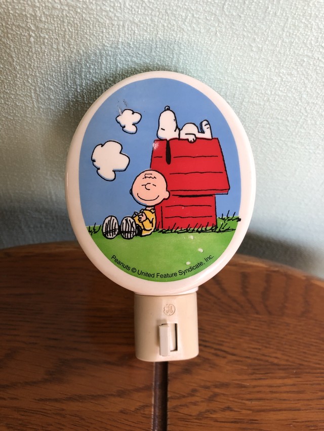 Ge Peanuts Snoopy Night Light ナイトライト Ge社製 スヌーピー チャーリーブラウン 足元灯 ビンテージ Motorrock Kustomshop Fu Z Korner