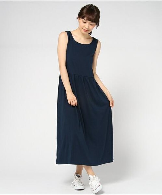 送料無料 リラックスワンピ レディース 夏 キャミ ワンピース ワンピ ノースリーブ キャミソール 部屋着 Sunrise0911
