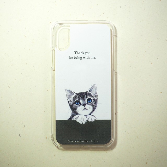 猫 Iphone ケース アメリカンショートヘア イラストa 猫汕雑貨店