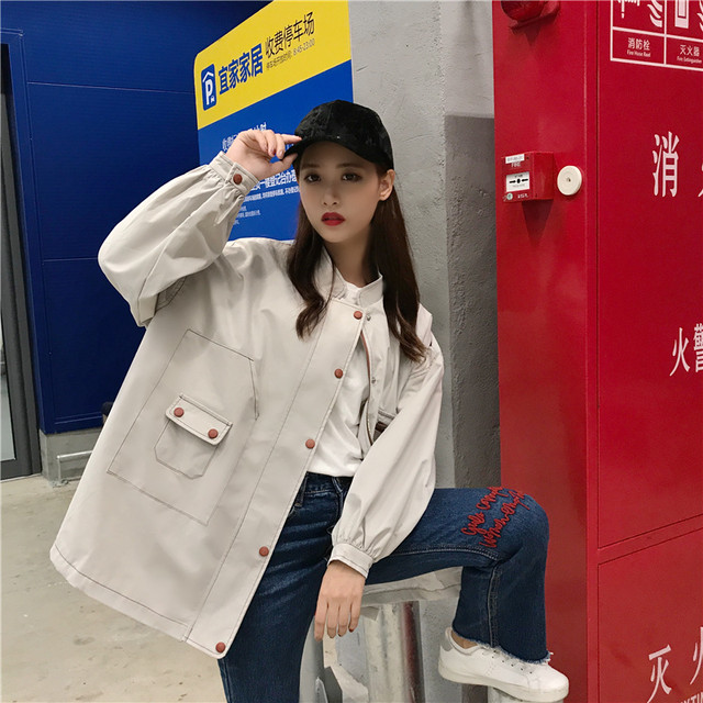 レディース アウター 春秋 アウター レディース ジャケット スタンドカラー フルジップ シンプル カジュアル おしゃれ 大人可愛い お出かけ デート 通勤 通学 旅行 普段着 アプリコット Haru Meets Foo