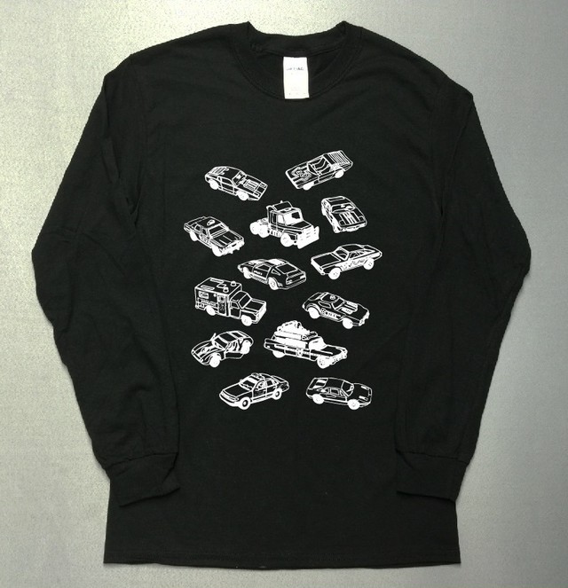 アメ車 ミニカー イラスト ロゴ 長袖 ロング Tシャツ Utn334 Unou