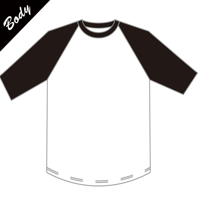 Body カスタム用ラグランtシャツ Jackarop