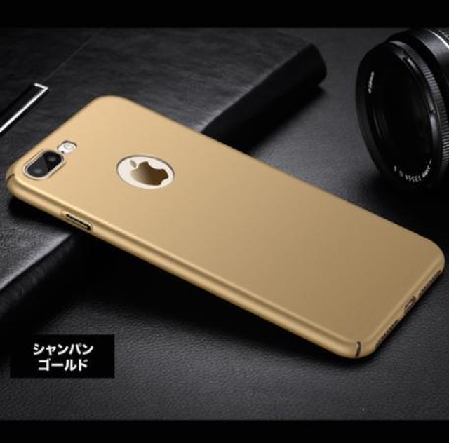 Iphone7 8 スリム ケース 極薄 かっこいい おしゃれ カバー ゴールド