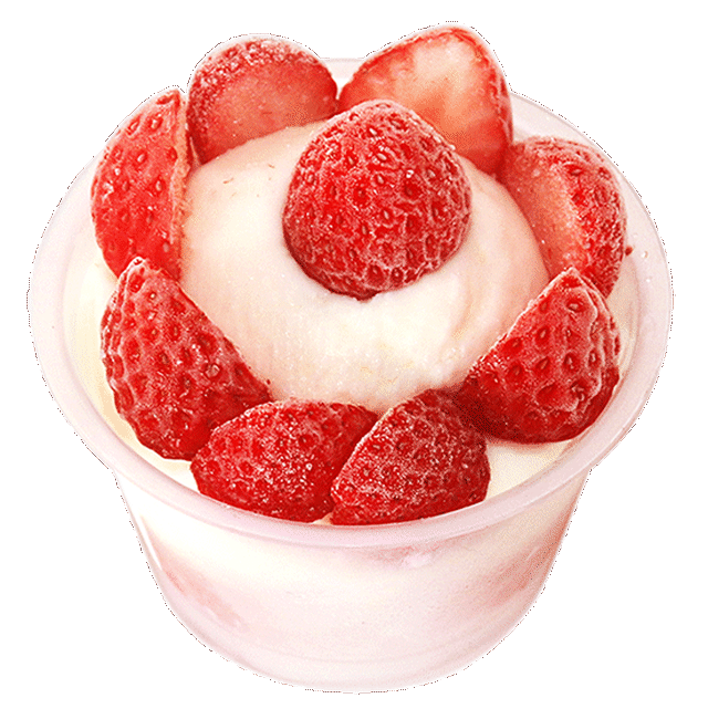 イチゴ フローズン アイス ケーキ 4個入り 冷凍いちご使用 雪国いちご 美郷ストロベリー通信販売ショップ