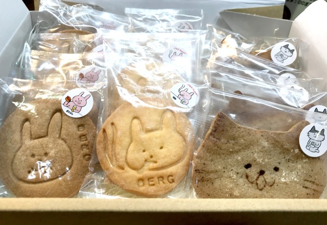 ベルクのお中元 夏ギフト ベルクキャラクタークッキーセット もぐうさ ぐれうさ ざぶねこ３種詰め合わせ Berg