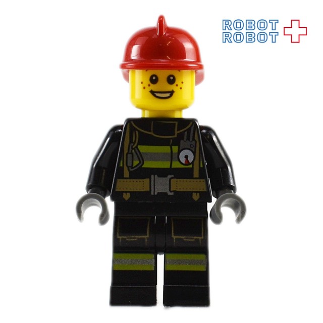 レゴ Lego ミニフィグ 消防士 赤ヘルメット Robotrobot
