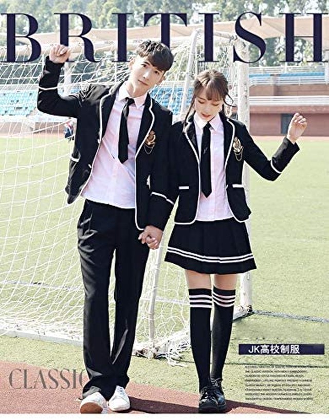 Jpcs Jk制服 Beuways イギリス風 女子高校制服 卒業祭服 コスチューム コスプレジャケット スカート セット スクール仮装 コスチューム Jkコスプレ クラスの服 Az Japan Classic Store