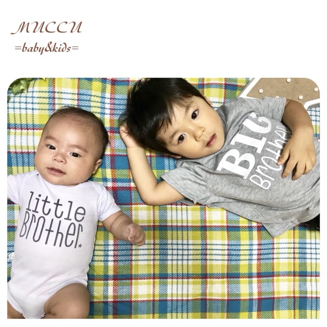 送料無料 予約販売 兄弟コーデセット Tシャツ ロンパース Tシャツ 1歳 5歳 ロンパース 0カ月 12カ月 Muccu Baby Kids