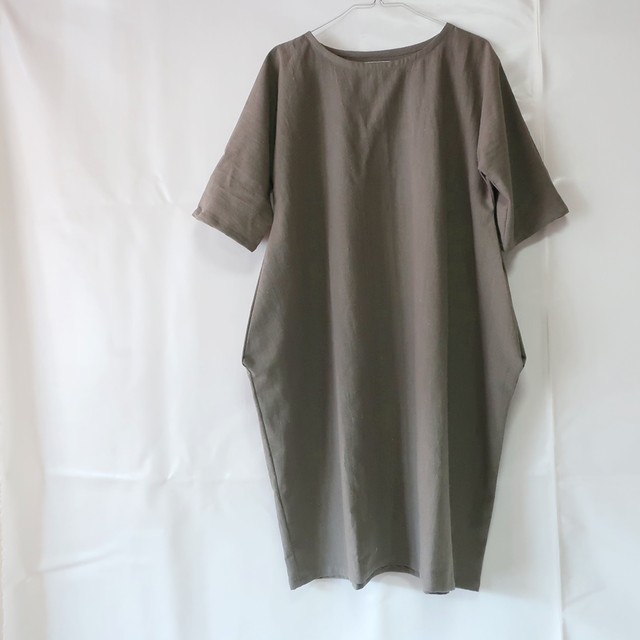 型紙 Pattern 身頃２枚のドロップポケットワンピース 半袖 A Dress That Can Be Made With Two Simple Bodice Short Sleeve リッチクロスパターン Richcloth Pattern