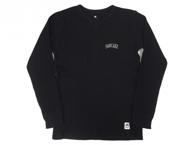 ARCH LOGO WAFFLE LONG SLEEVE TEE / PANCAKE