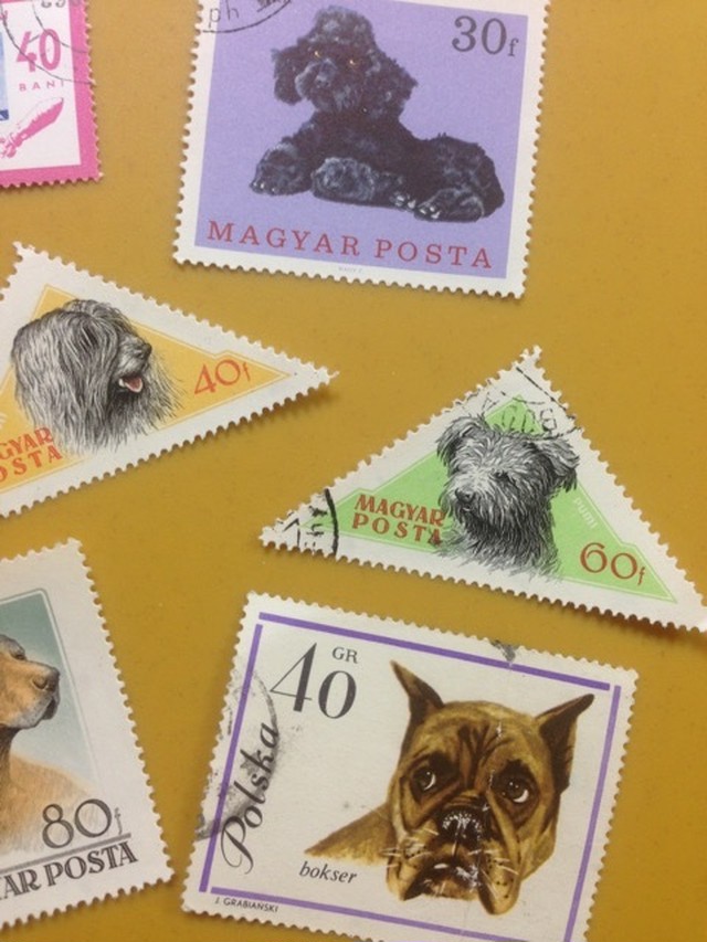 犬の切手８枚セット Toi Toi Toi