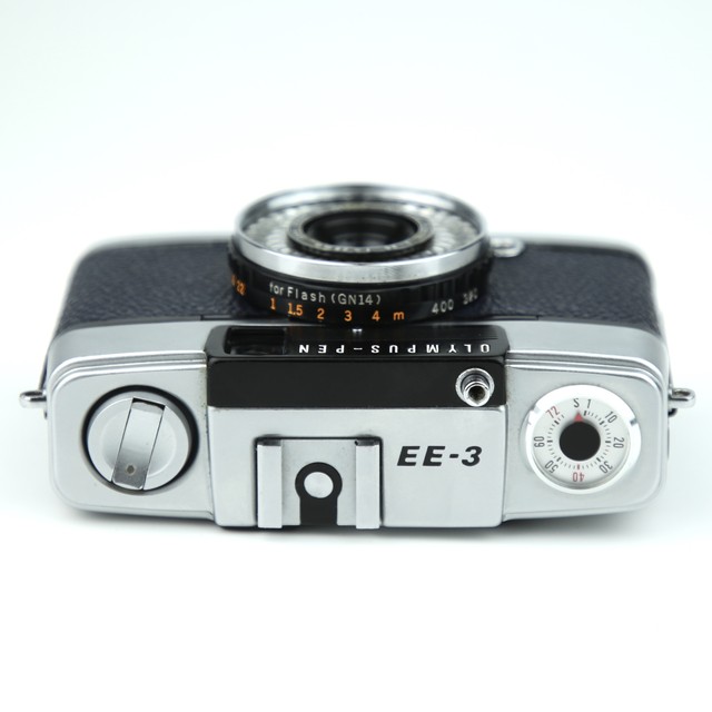 テスト用フィルム1本付き 現像代込み F3 5 28mm Pen Ee 3 Olympus オリンパスペン Ee 3 ダークブルー ハーフ コンパクト 中古フィルムカメラ フォトデポ彩色兼美 フィルムカメラ 郵送写真現像のお店