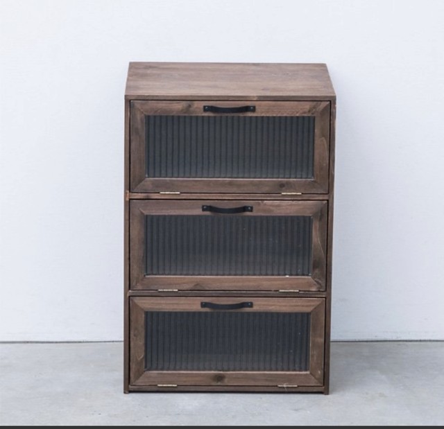 Clásico 3D Chest / アンティークスタイル 3段チェスト 木製