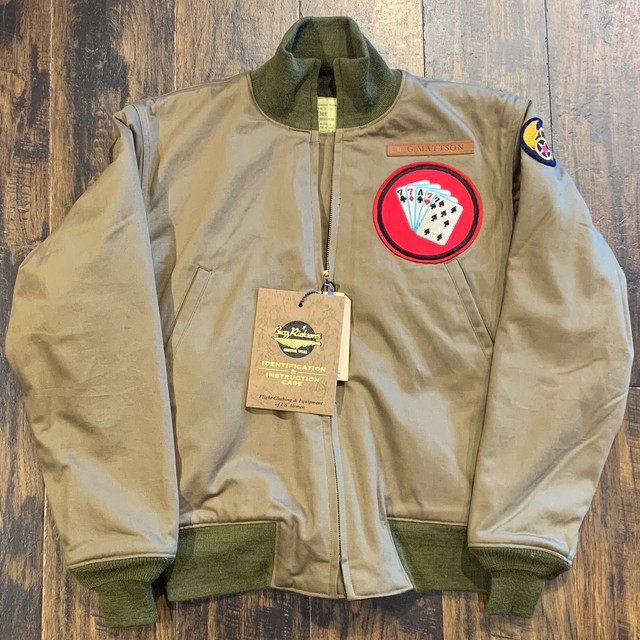 バズリクソンズ タンカースジャケット 77th Fighter Sq Patch Br 01 オリーブドラブ Worker S Song ワーカーズソング